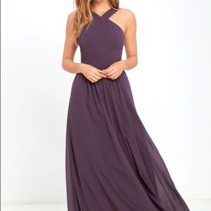 Lulus Dusty Purple Maxi Dress